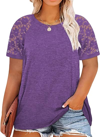 Embrace Effortless Style with HDLTE Women’s Plus Size Casual Daisy Graphic T-Shirts